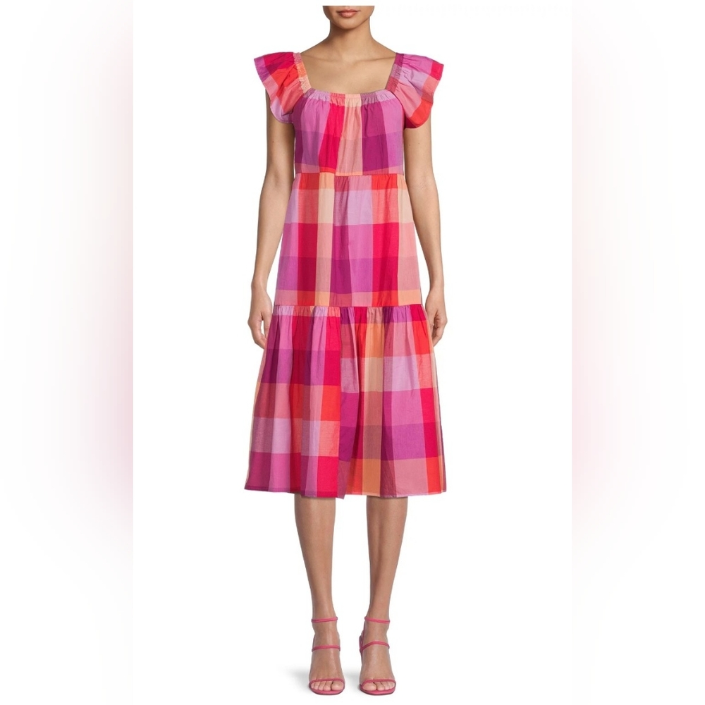 Time and Tru pink plaid sundress